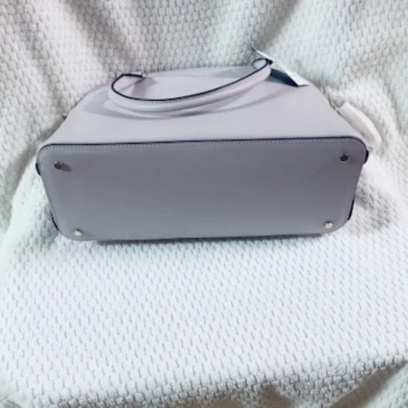 NWT Kate Spade Payton Medium Dome Satchel Lilac Moon Pebbled Leather - Picture 10 of 11